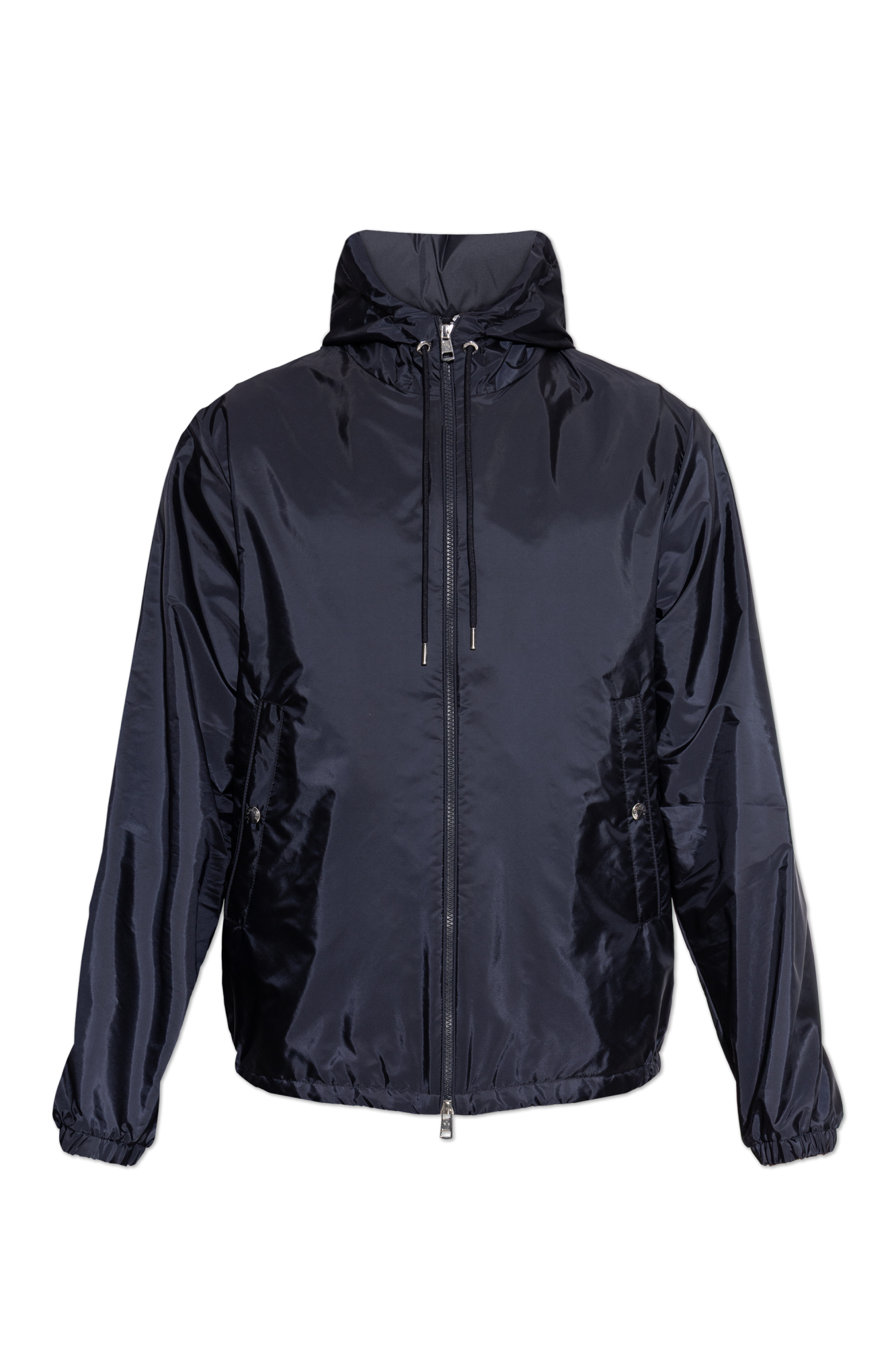 MONCLER ネイビー ジッパーライダースジャケット 織姫‼️ Navy blue Light jacket 